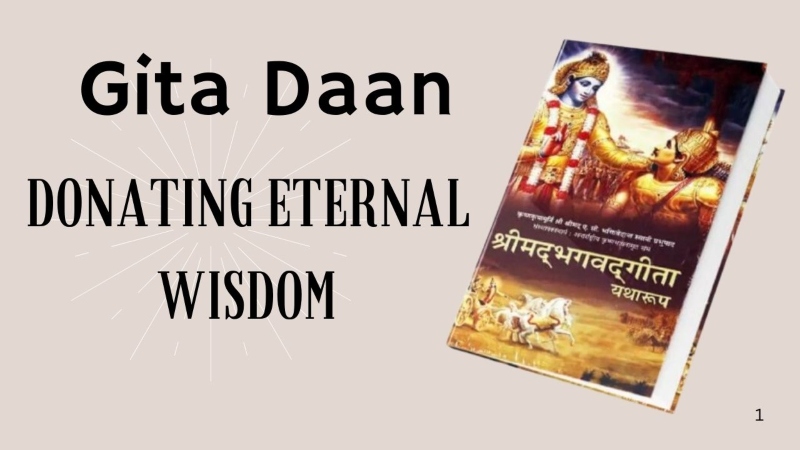 Gita Daan: Donating Eternal Wisdom