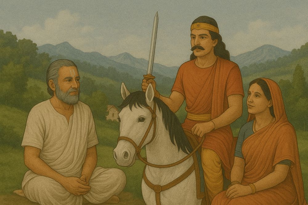 Kalki with Father: Vishnuyasha and Mother: Sumati