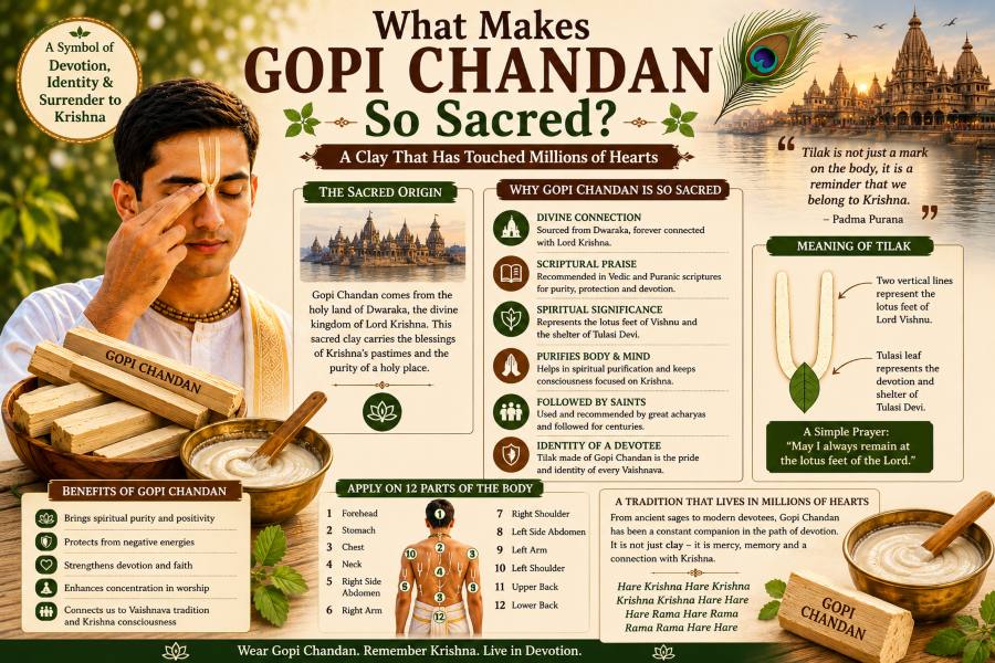 Sacred Gopi Chandan and its significance